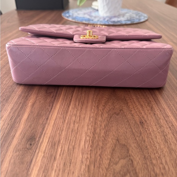 CHANEL Lambskin Quilted Medium Double Flap in Pink/Lilac - Picture 11 of 15